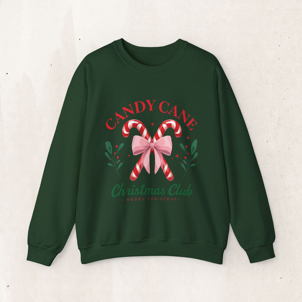 Candy Cane Christmas Club Crewneck Sweatshirt