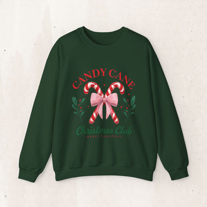 Candy Cane Christmas Club Crewneck Sweatshirt