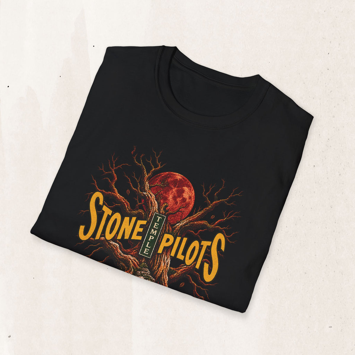 Stone Pilots Vintage Rock Tee in Black, alternate view