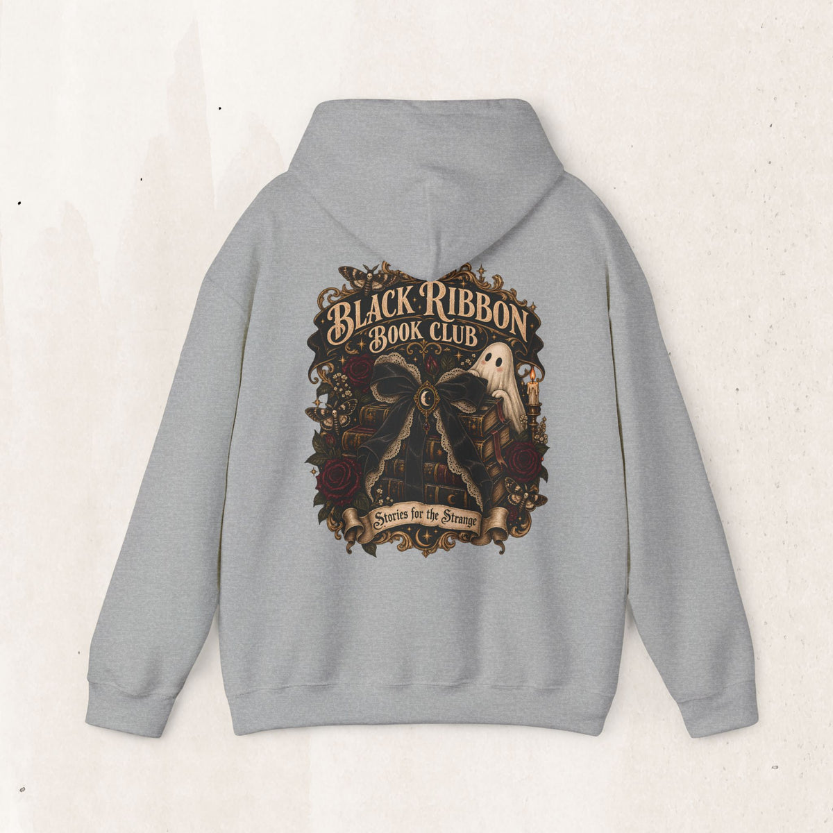 Black Ribbon Book Club Pullover Hoodie