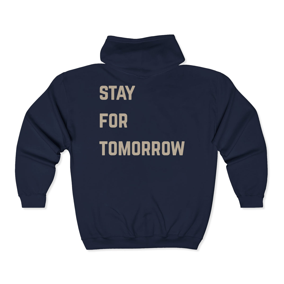 Stay for Tomorrow Zip Up Hoodie | Suicide Awareness Back Print