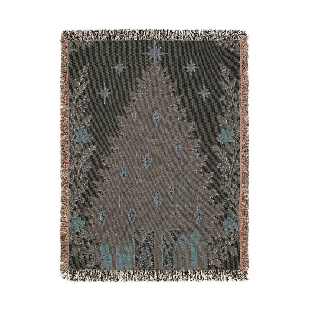 Christmas Tree Woven Blanket Printify