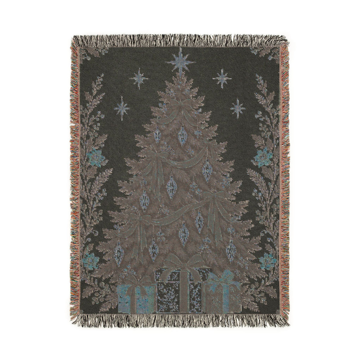 Christmas Tree Woven Blanket Printify