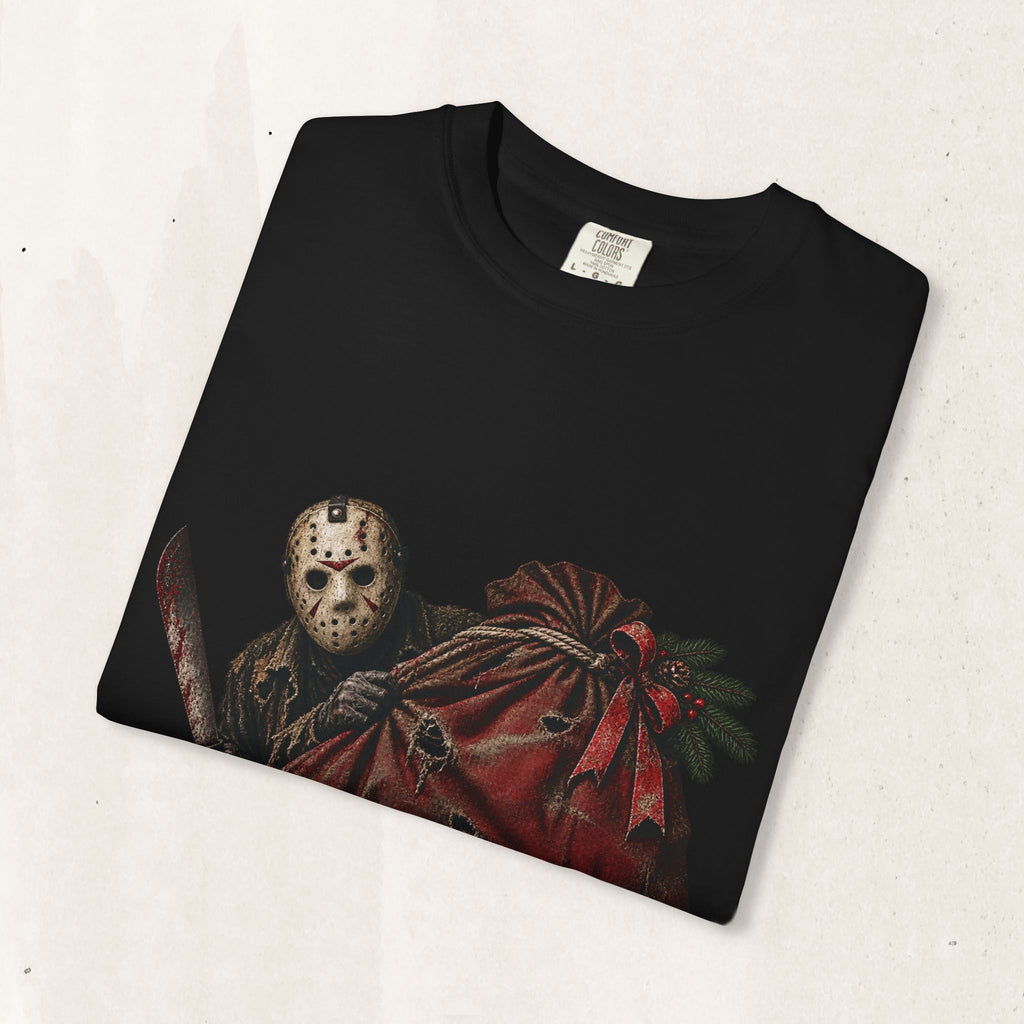 Jason Vorhees "He Knows When You Are Sleeping" Christmas Tee