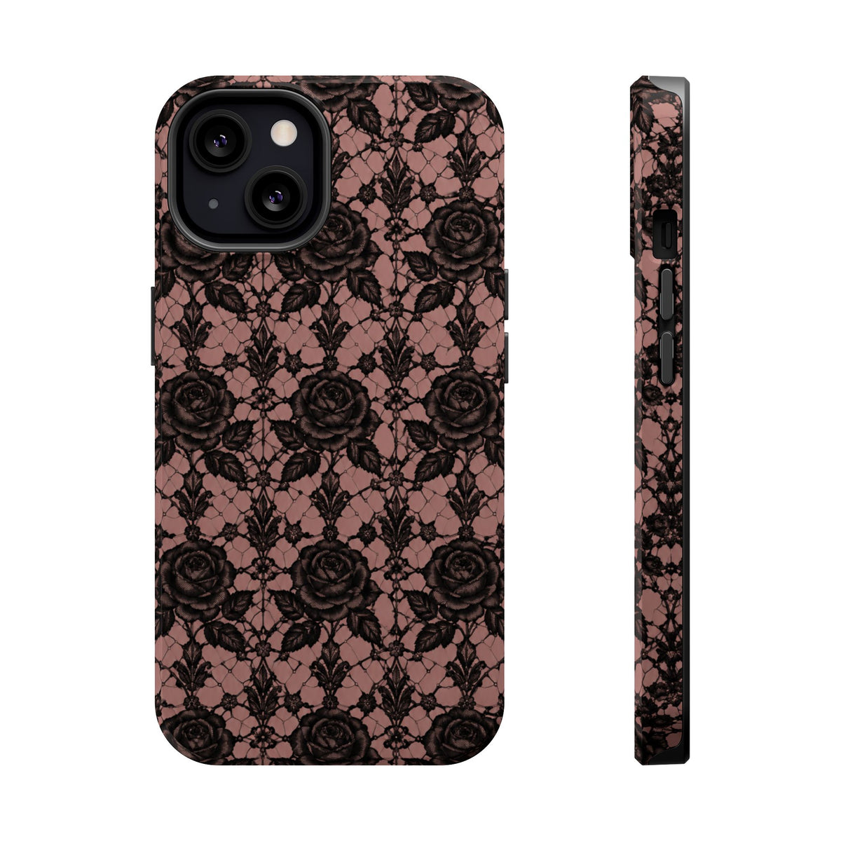 Vintage Black Rose Phone Case, alternate view