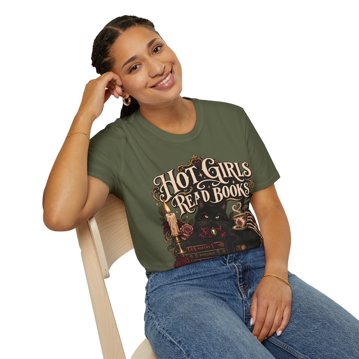 Hot Girls Read Books Graphic Tee
