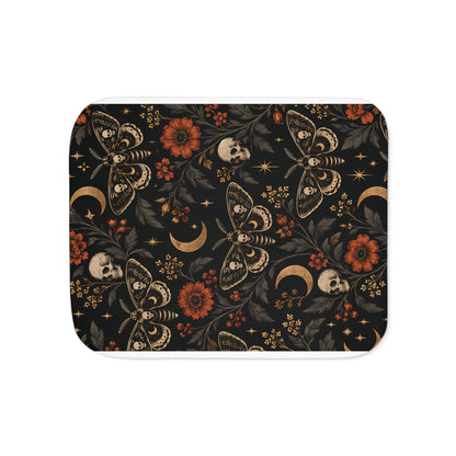 Mystic Moth Sherpa Blanket