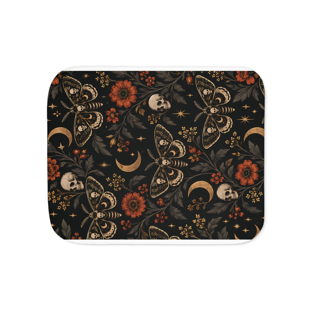 Mystic Moth Sherpa Blanket