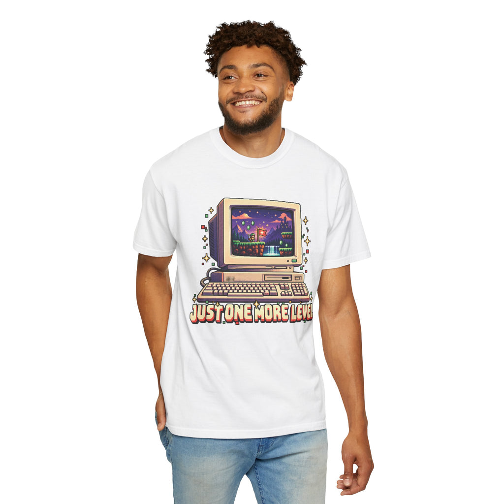 Retro Computer 'Just One More Level' Gaming Tee