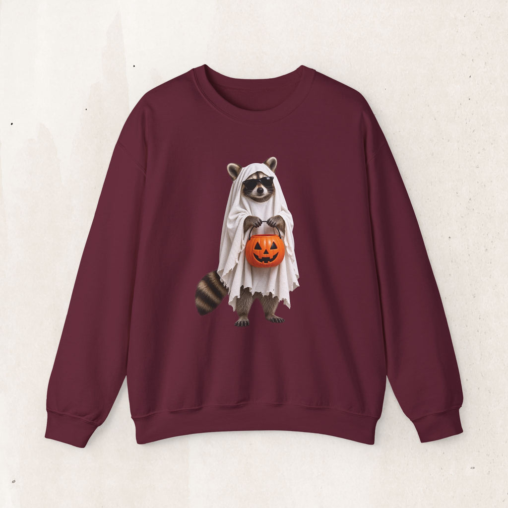 Halloween Raccoon Crewneck Sweatshirt
