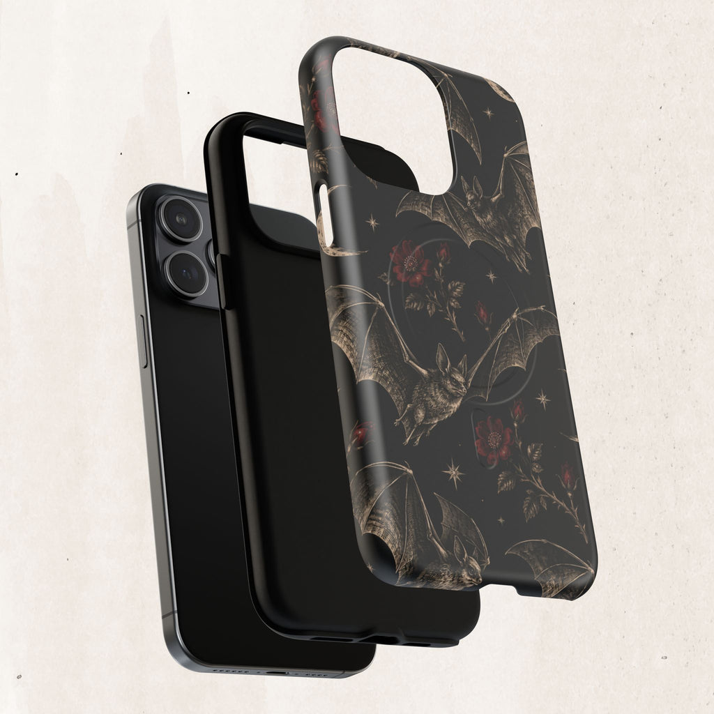 Gothic Bat & Moon Tough Magnetic Phone Case