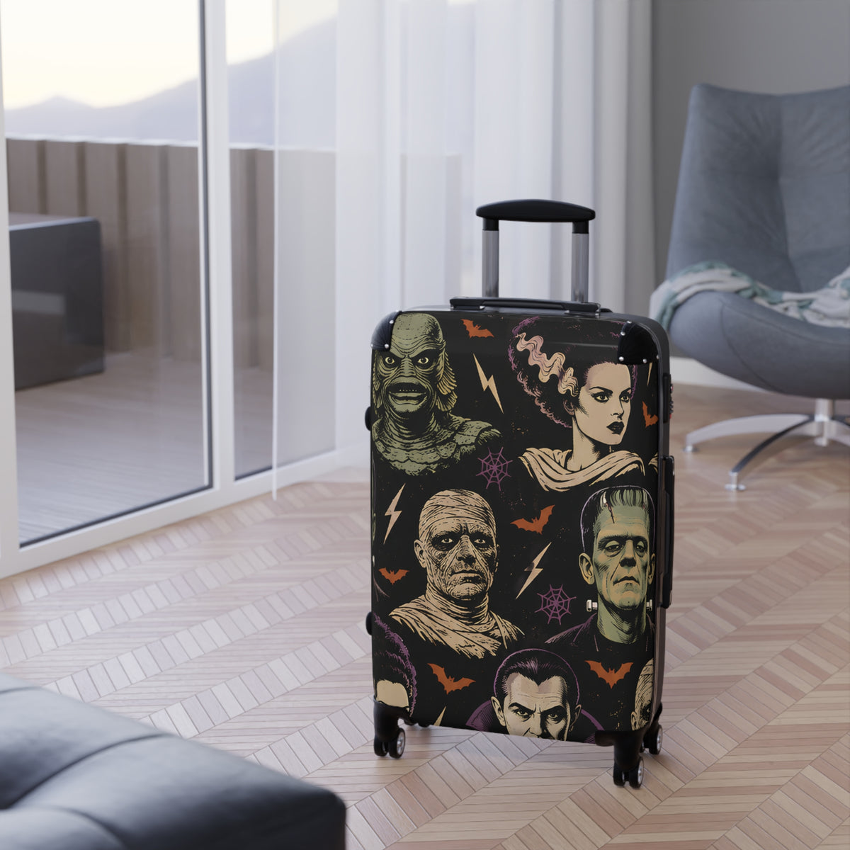 Universal Monsters Travel Luggage