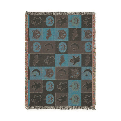 Halloween Patchwork Woven Blanket