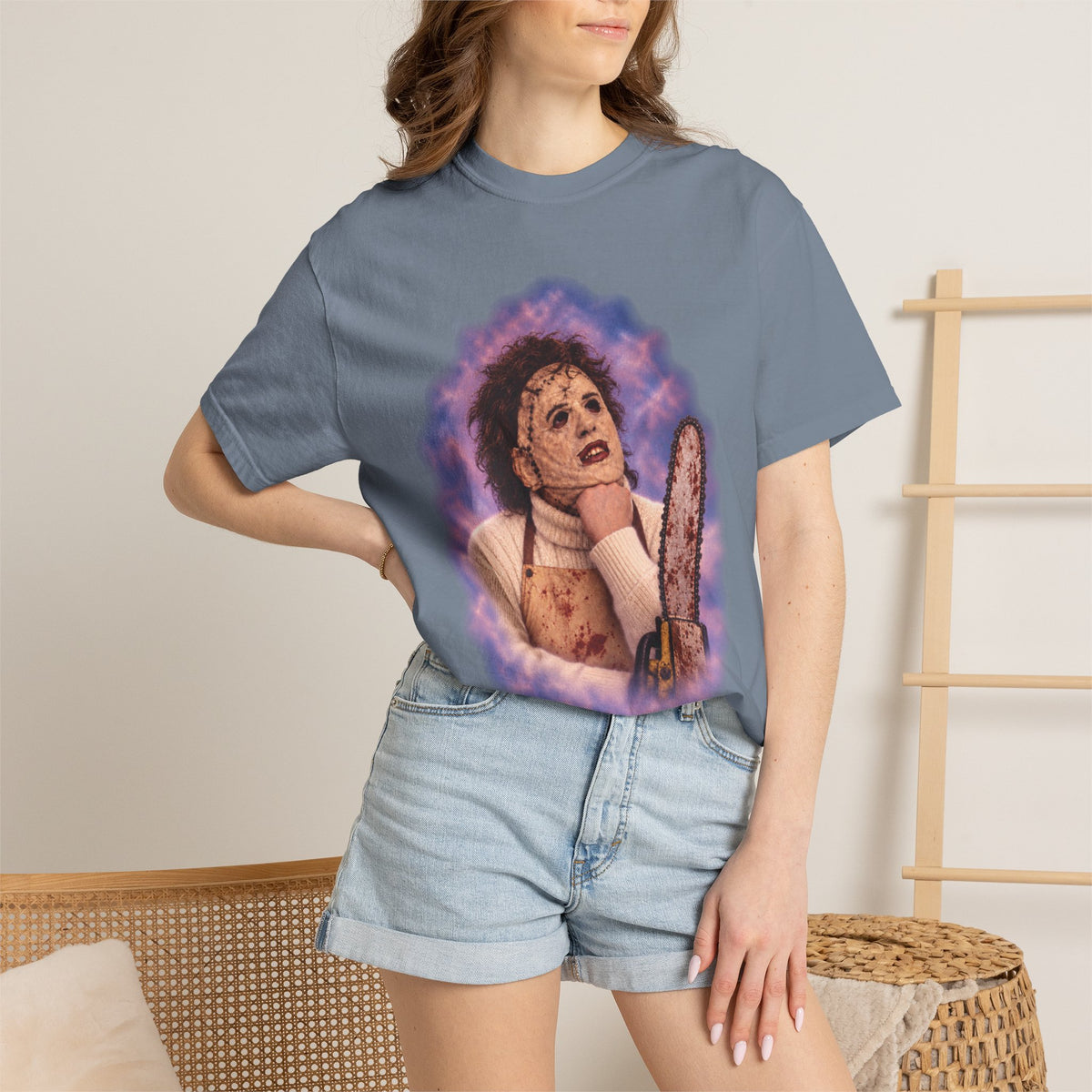 Leatherface 80's Portrait Tee