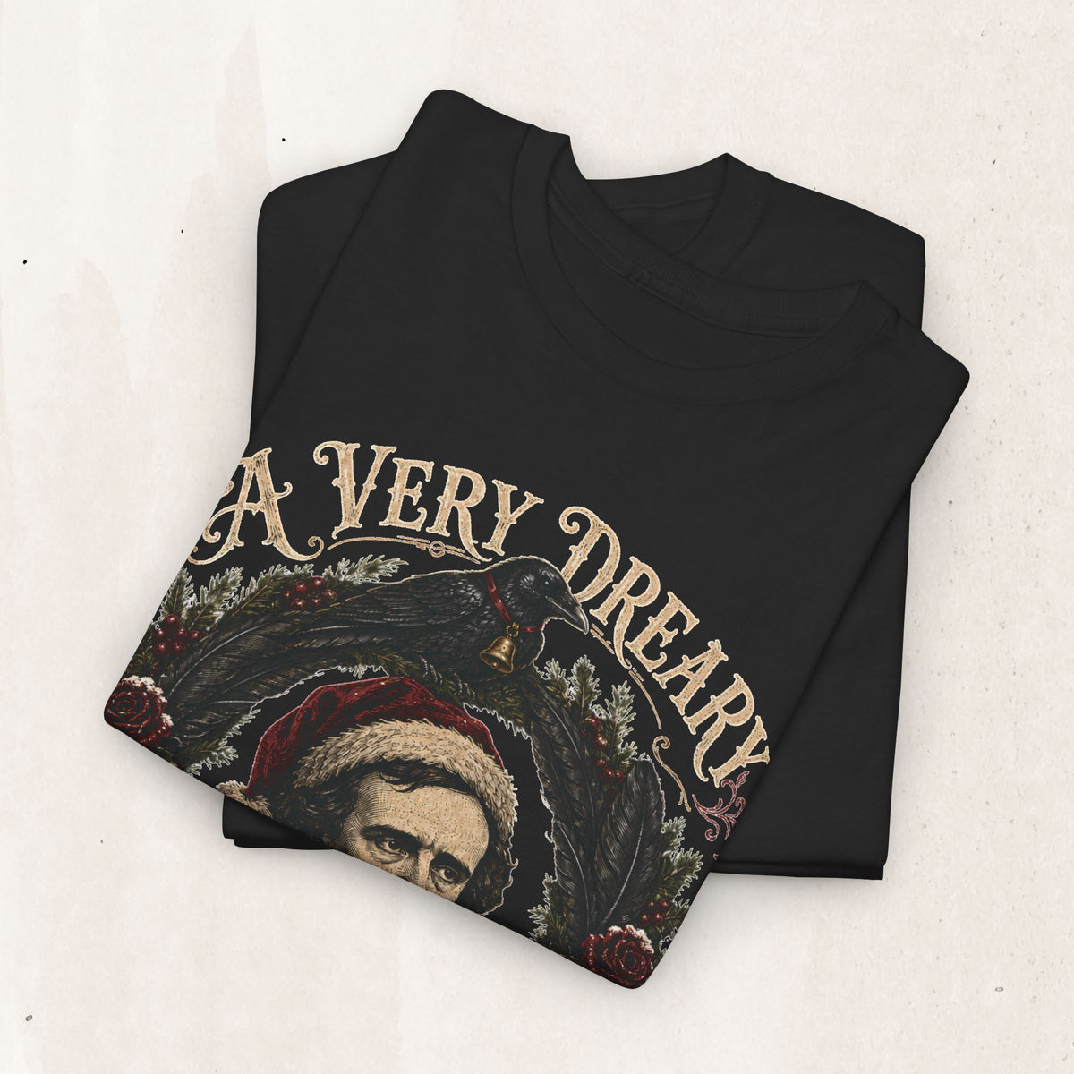 Edgar Allan Poe 'A Very Dreary Christmas' Graphic Tee