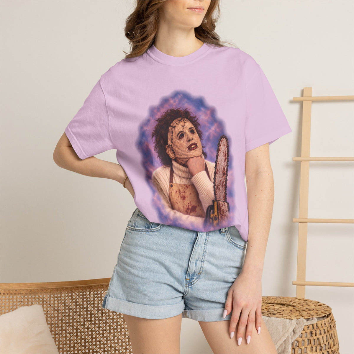 Leatherface 80's Portrait Tee