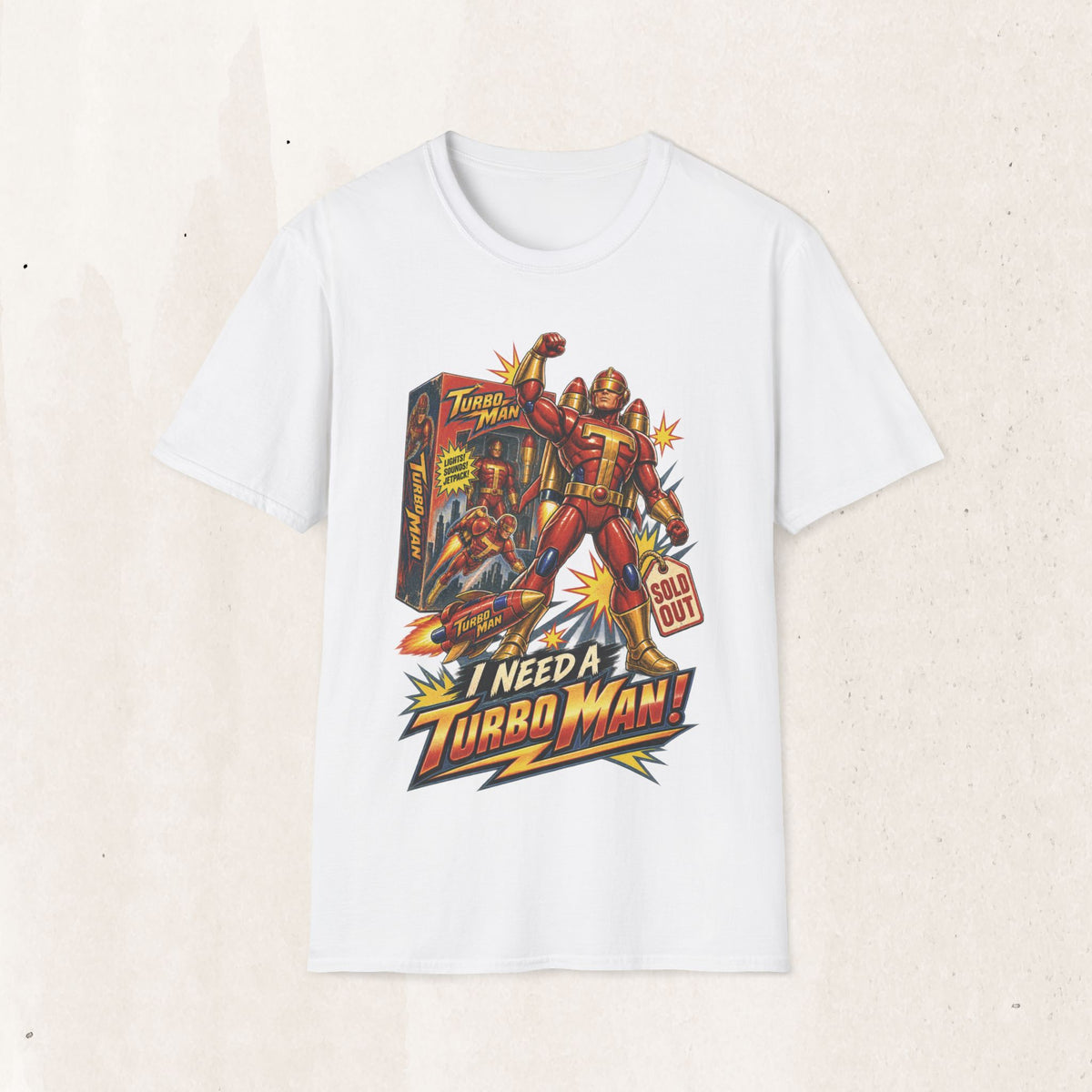 Turbo Man Graphic Tee - Jingle All The Way