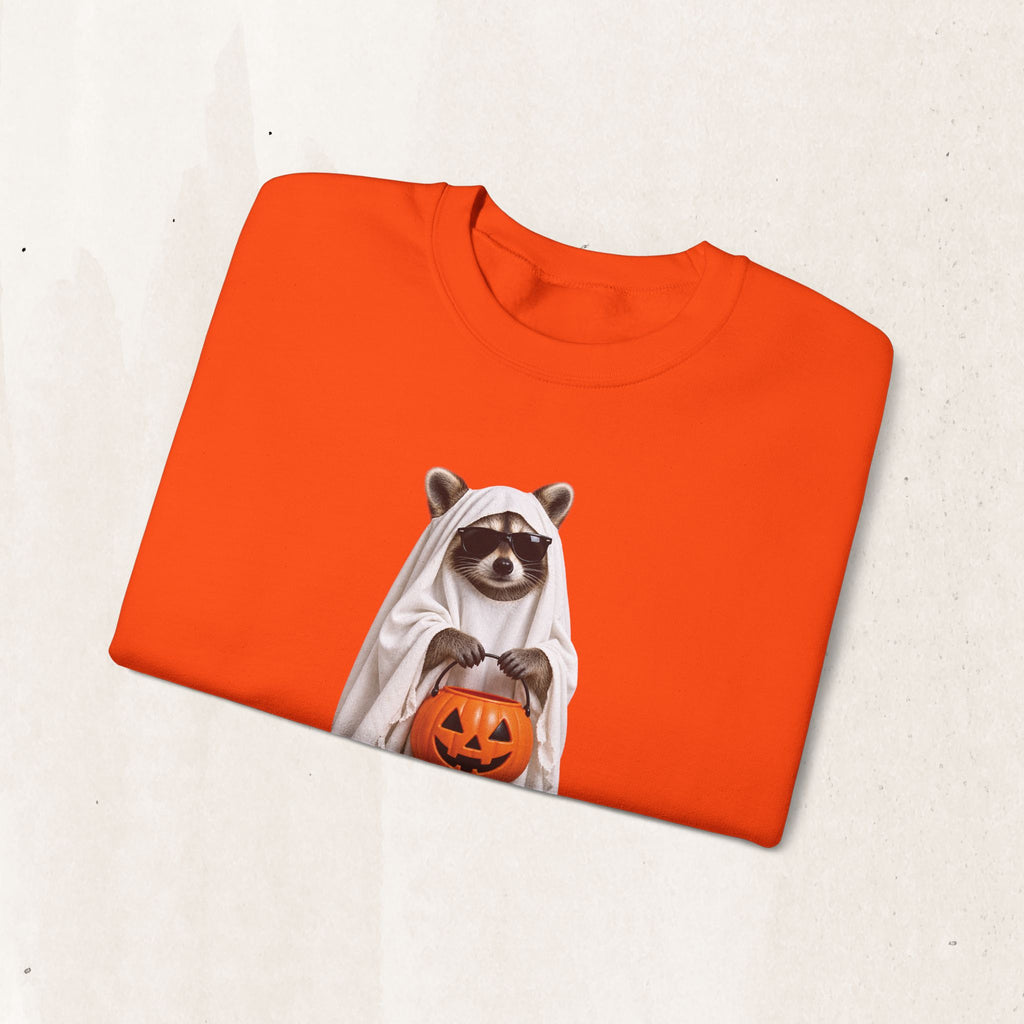 Halloween Raccoon Crewneck Sweatshirt