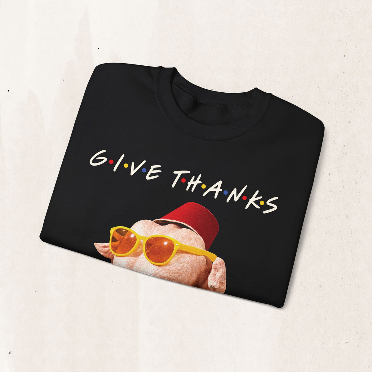 Thanksgiving FRIENDS Turkey Crewneck Sweatshirt Printify