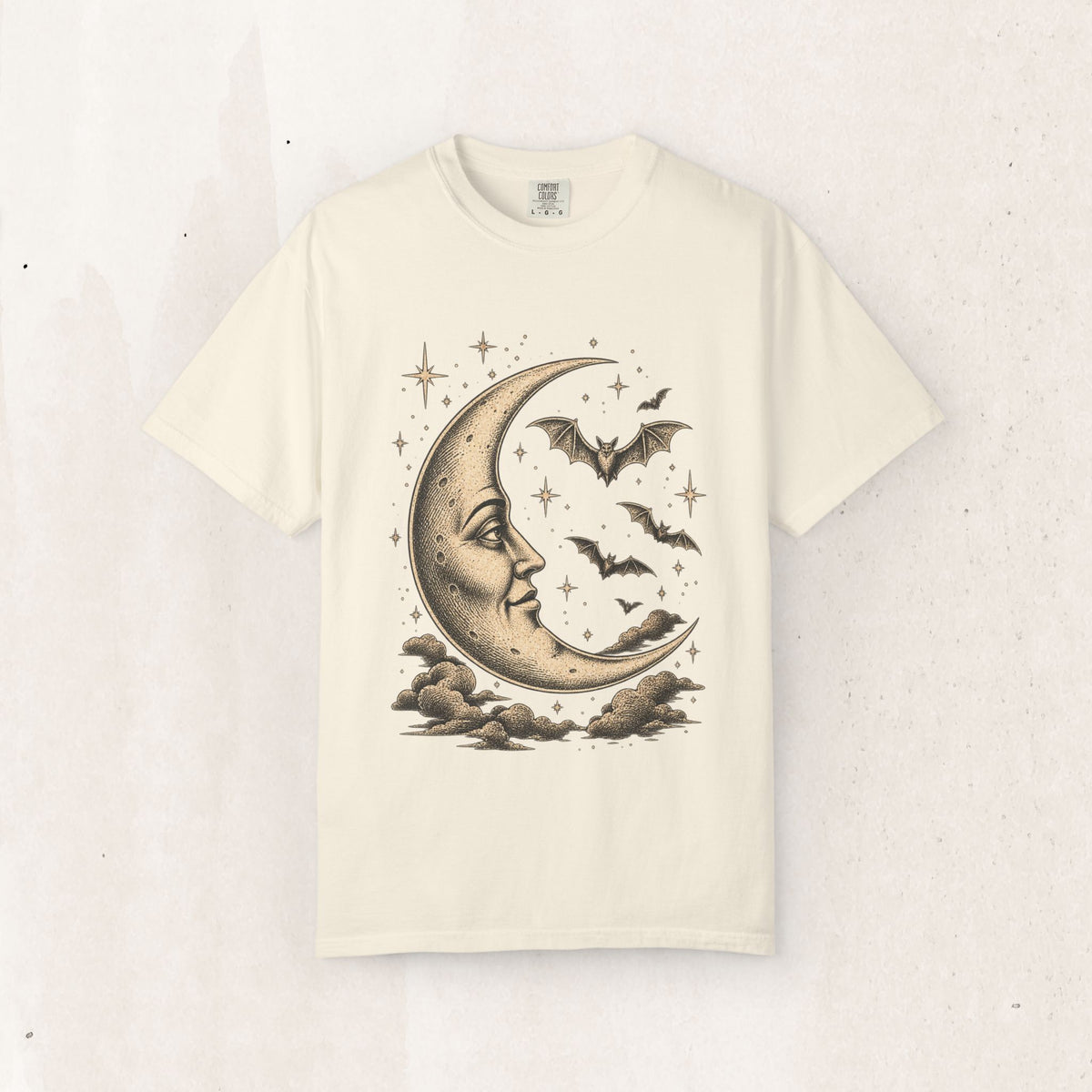Crescent Moon & Bats Tee