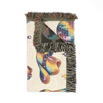 Rainbow Cowboy Woven Blanket