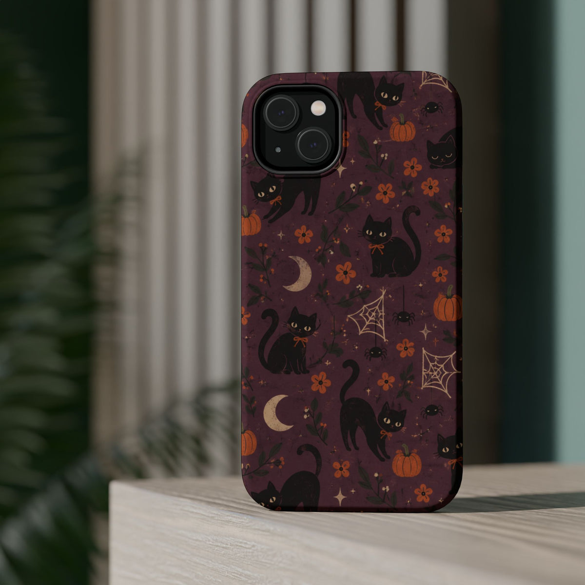 Halloween Black Cat MagSafe Phone Case, alternate view