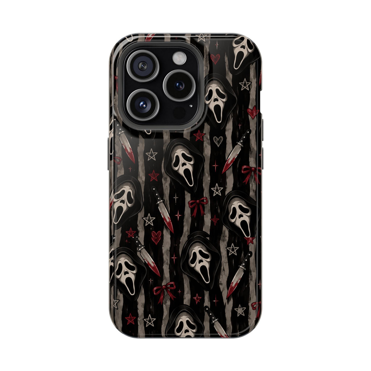 Ghostface Pattern iPhone Case, alternate view