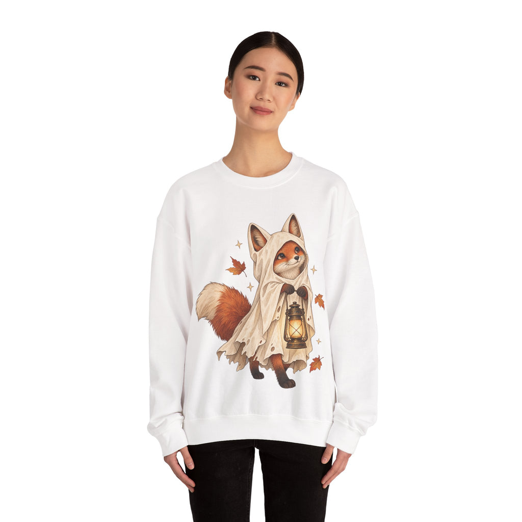 Autumn Lantern Fox Crewneck Sweatshirt
