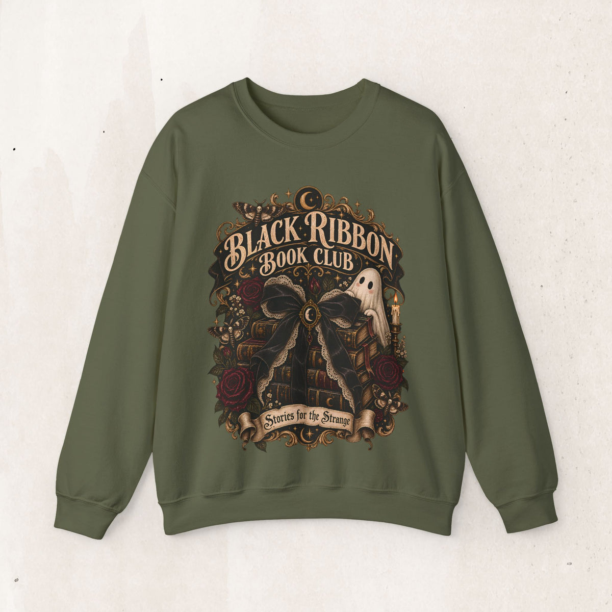 Black Ribbon Book Club Crewneck Sweatshirt