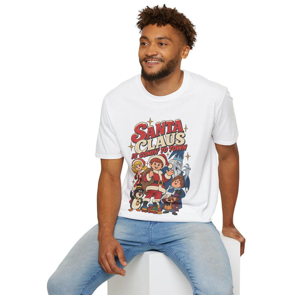 Santa Claus Is Comin' To Town Christmas Tee
