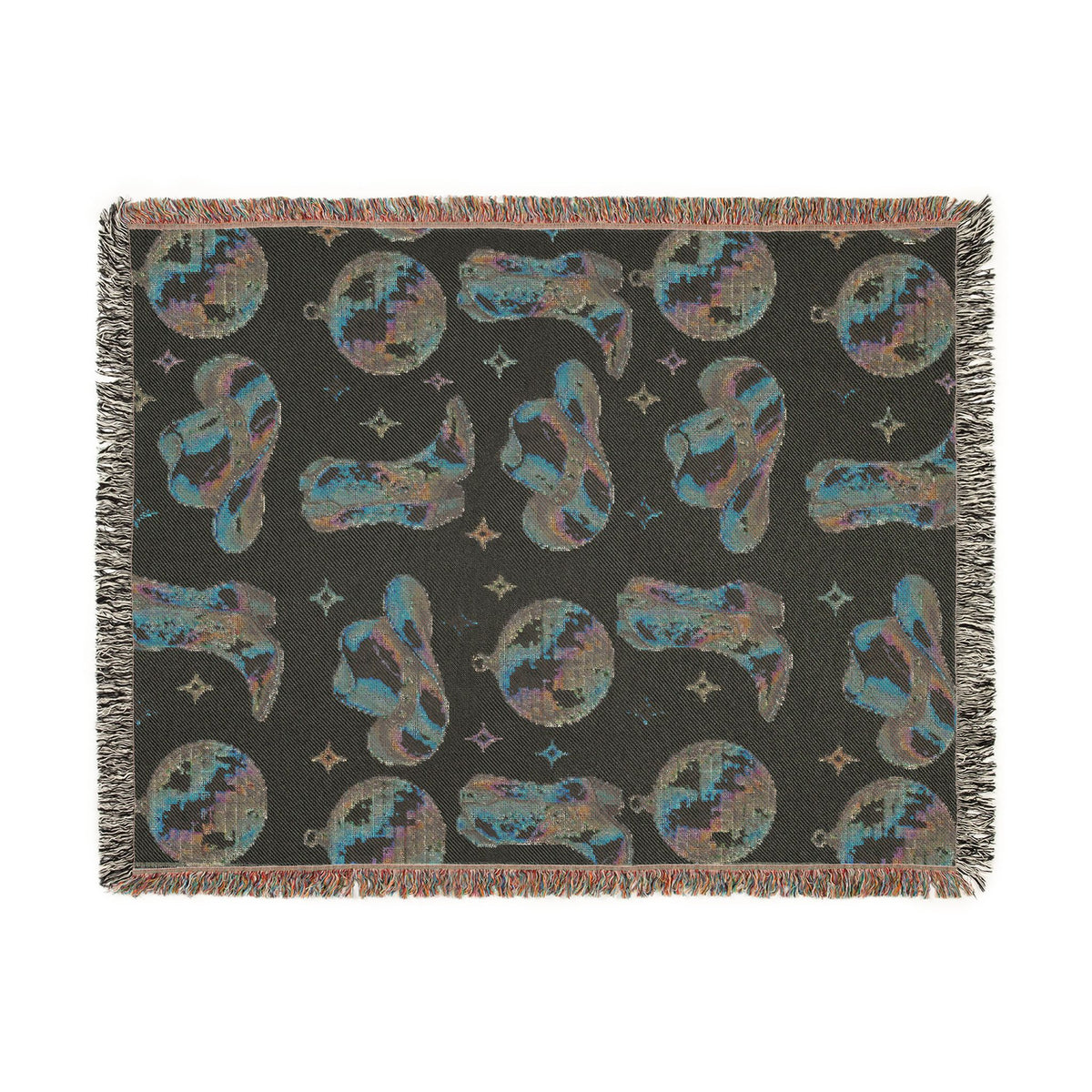 Rainbow Cowboy Woven Blanket