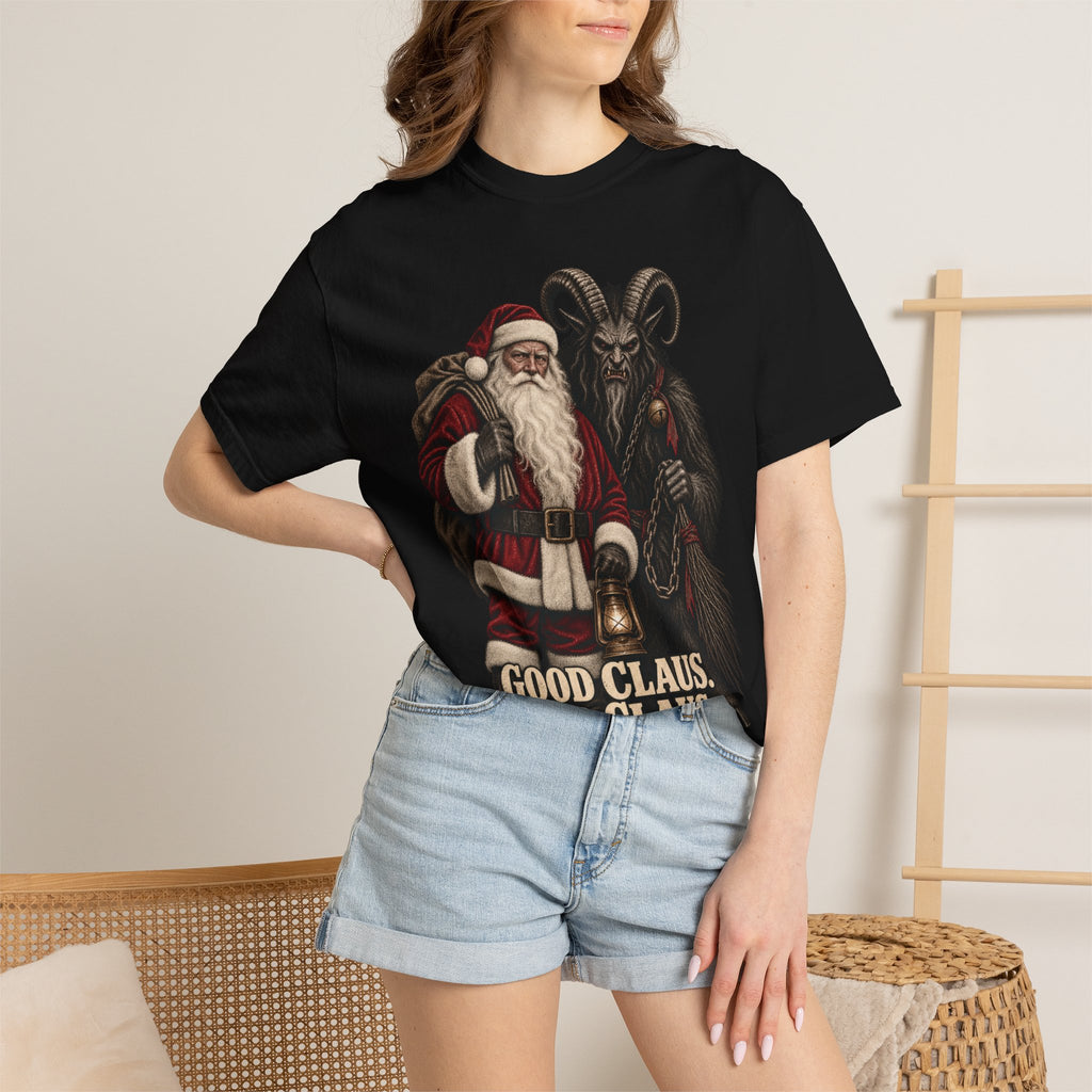 Santa & Krampus Christmas Graphic Tee