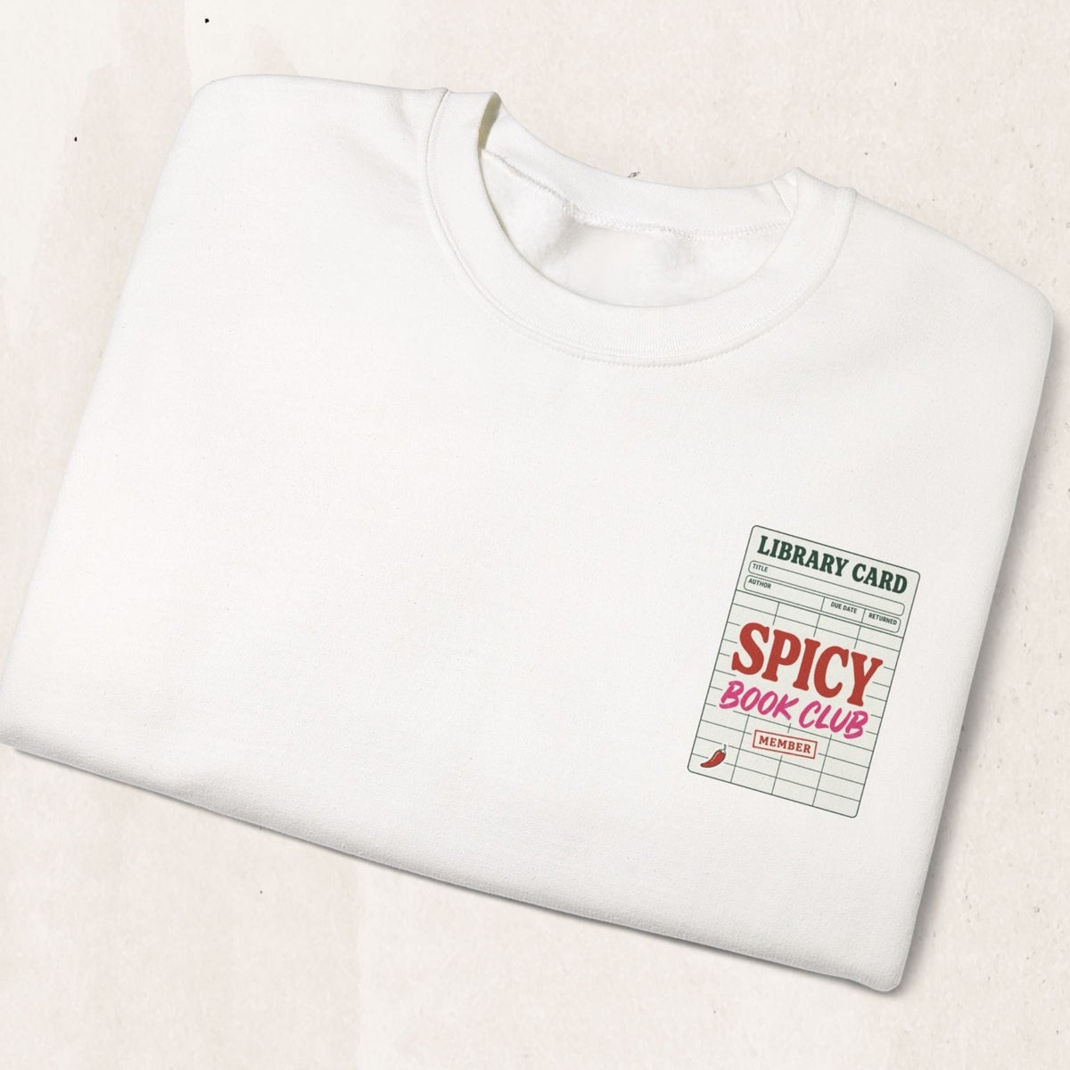 Spicy Book Club Crewneck Sweatshirt Printify