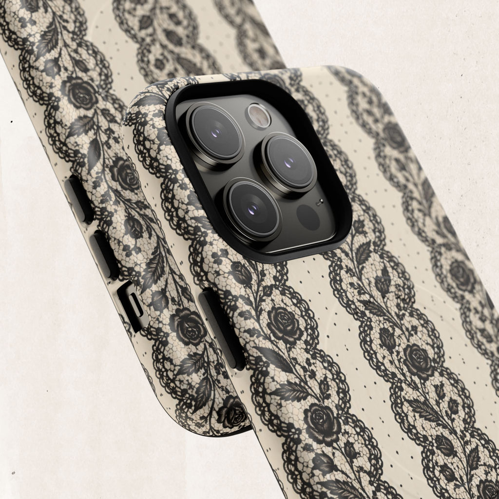 Lace Stripes Magnetic Phone Case