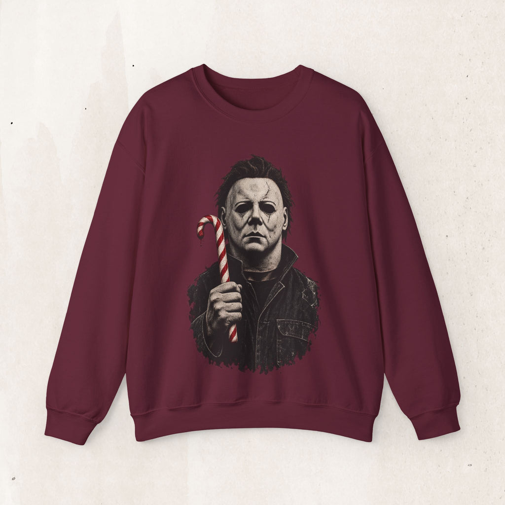 Michael Myers Candycane Crewneck Sweatshirt