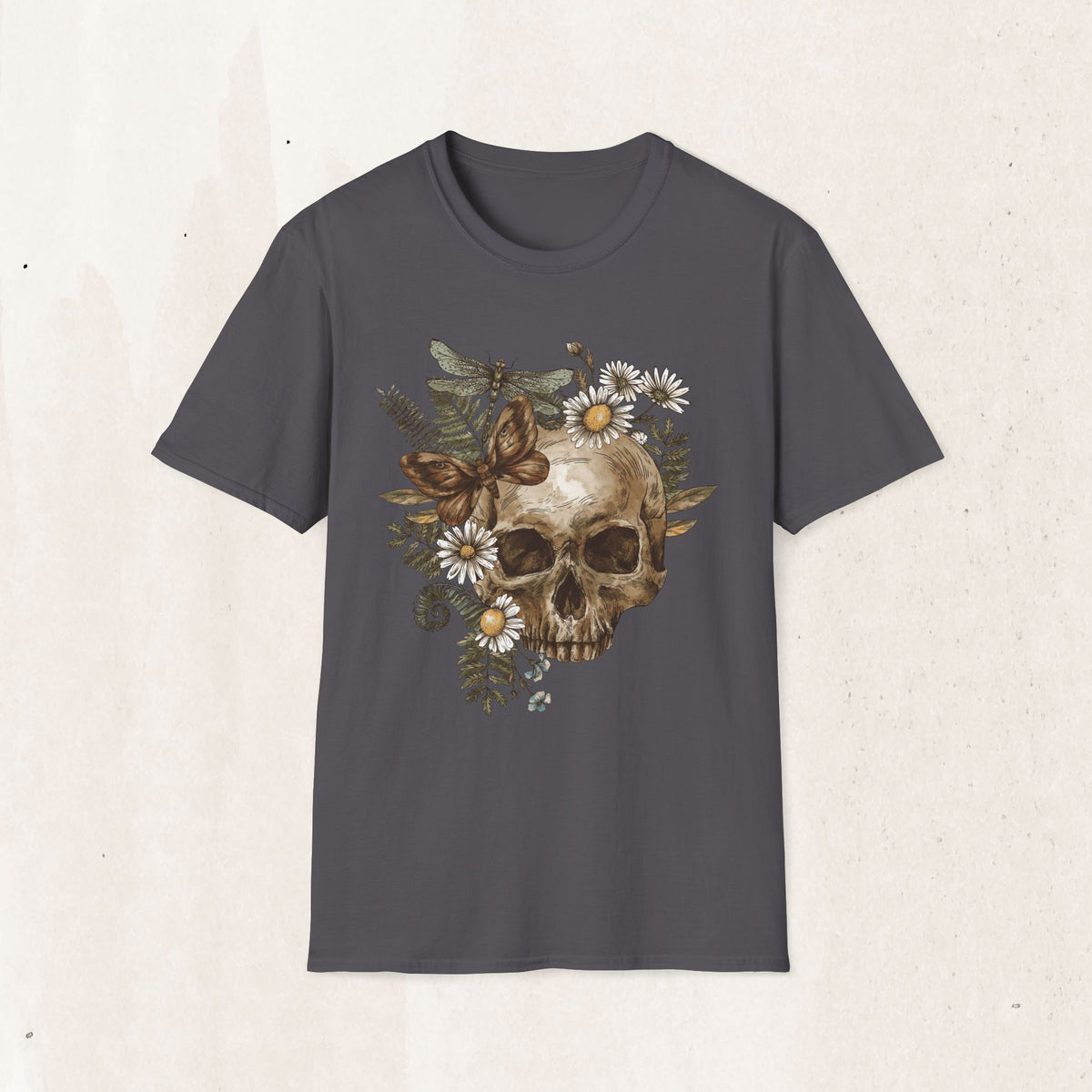 Floral Skull Graphic Tee