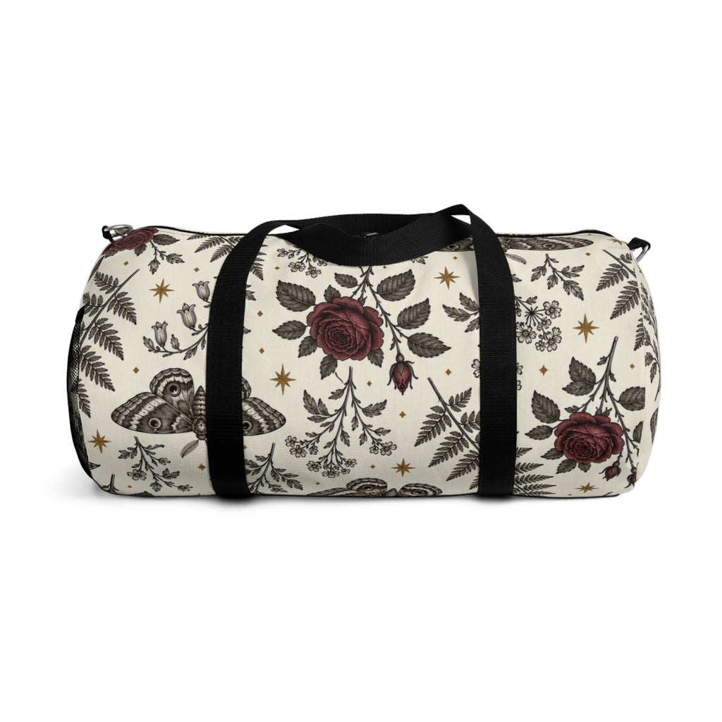 Floral Rose & Fern Duffel Bag