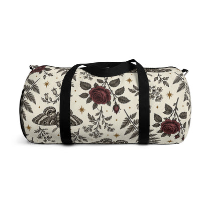 Floral Rose & Fern Duffel Bag