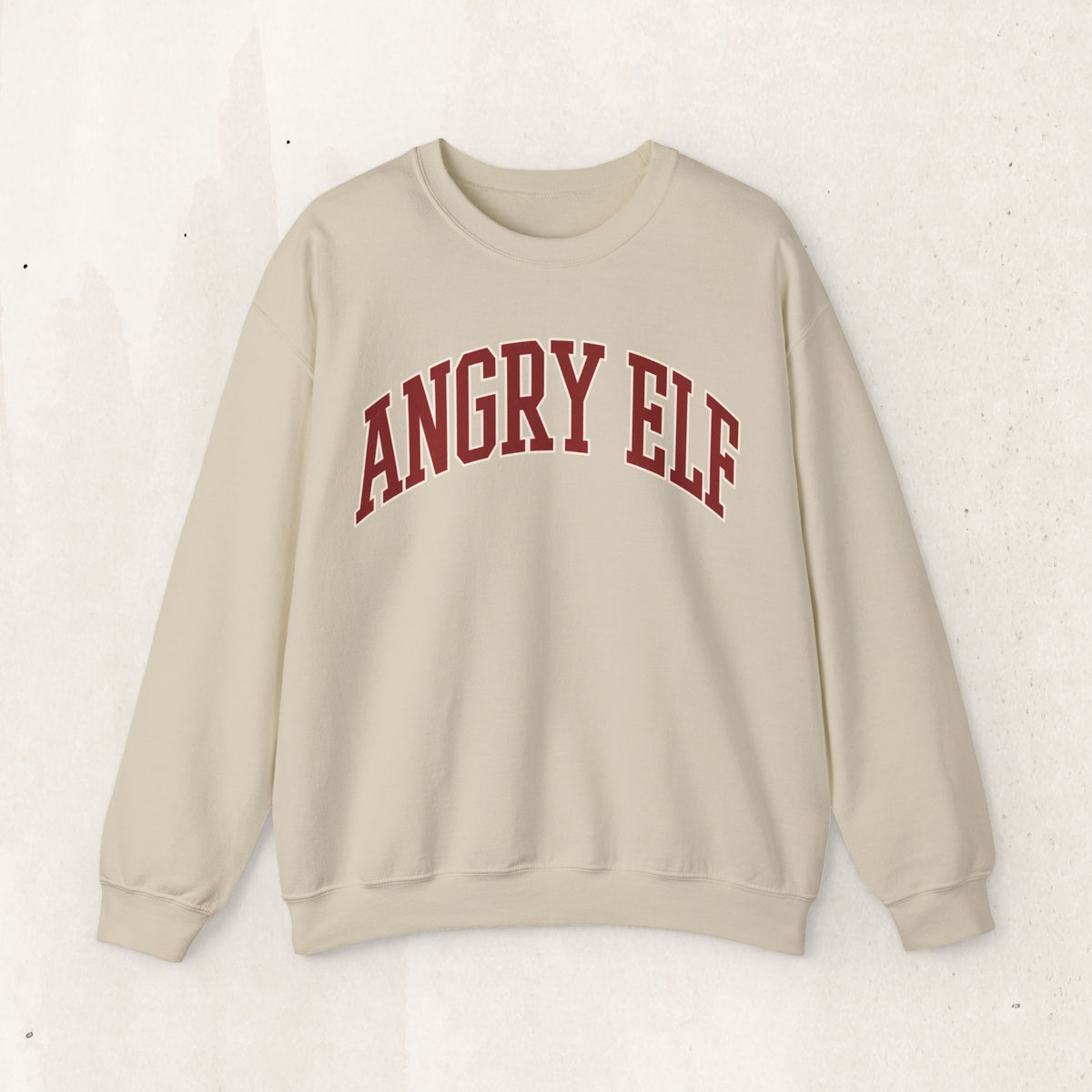Angry Elf funny Christmas sweatshirt