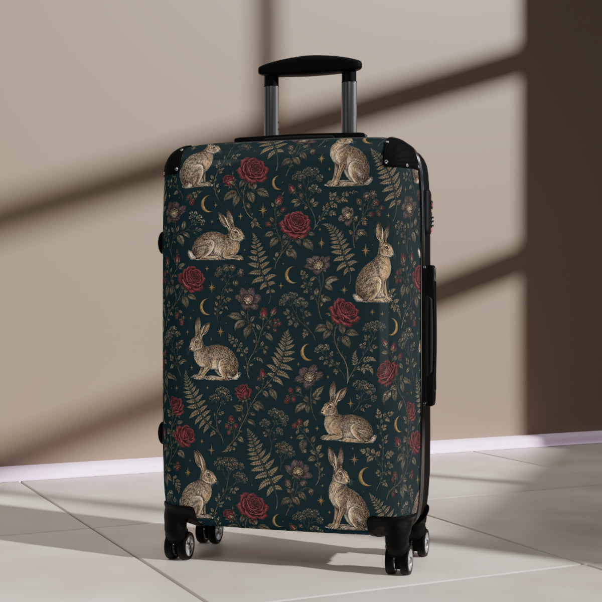 Vintage Rabbit & Rose Luggage