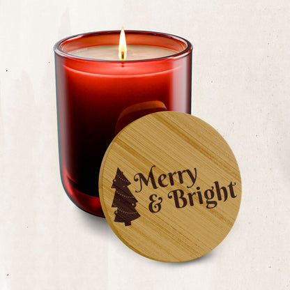 Merry & Bright Engraved Soy Candle (14 oz)