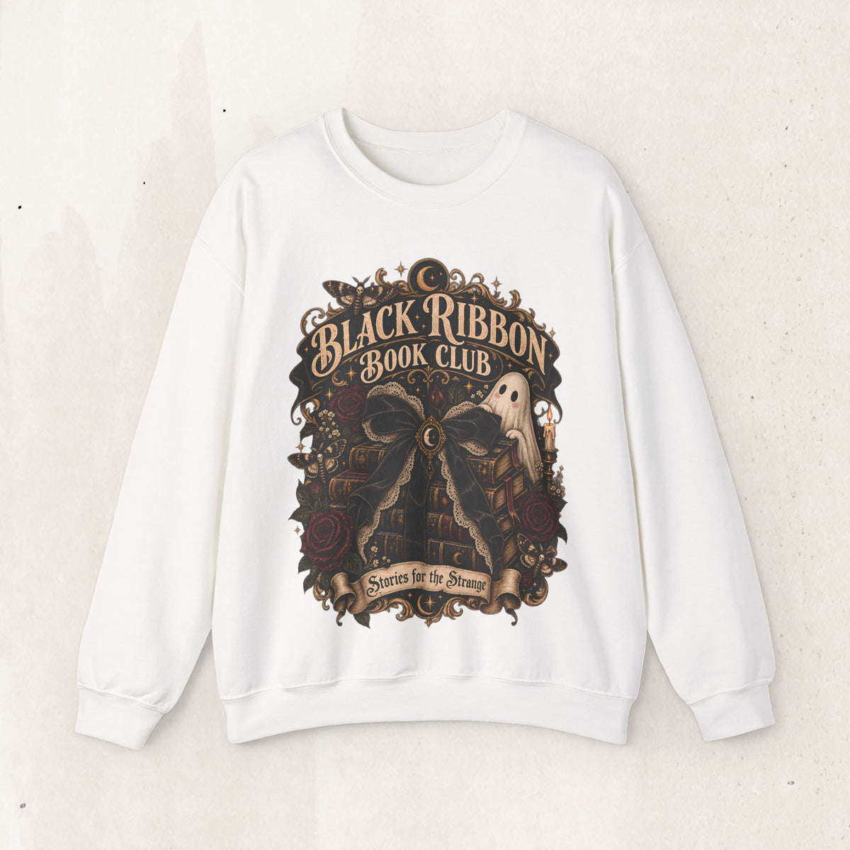 Black Ribbon Book Club Crewneck Sweatshirt