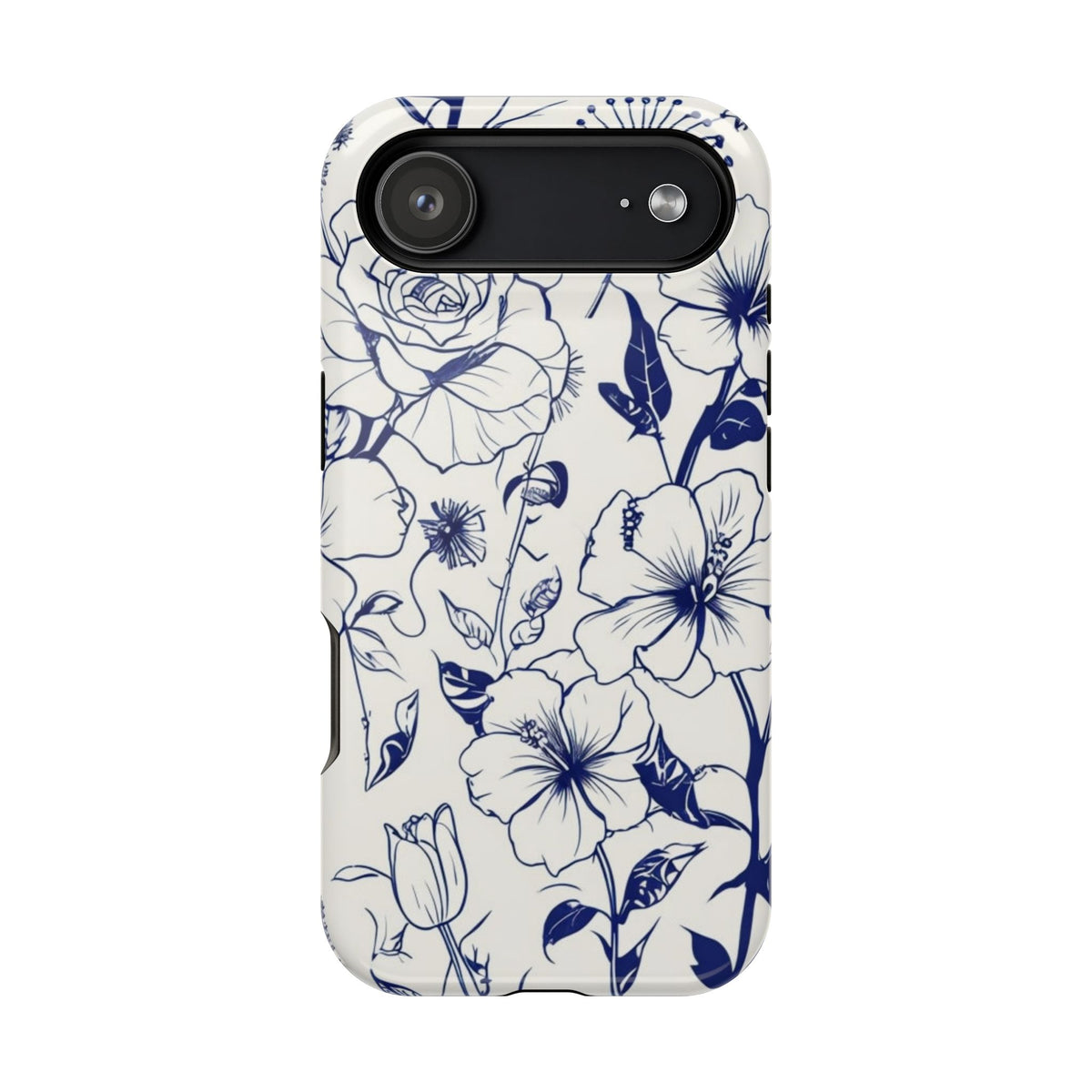Floral Sketch Magnetic Phone Case, alternate view