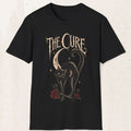 The Cure Graphic Tee – Vintage Black Cat Band Shirt – Black