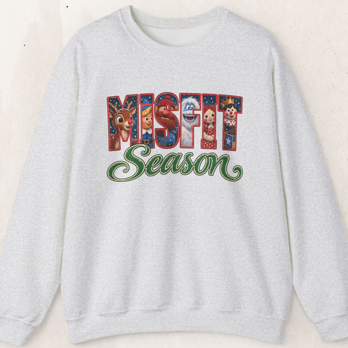 Rudolph "Misfit Season" Crewneck Sweatshirt Printify