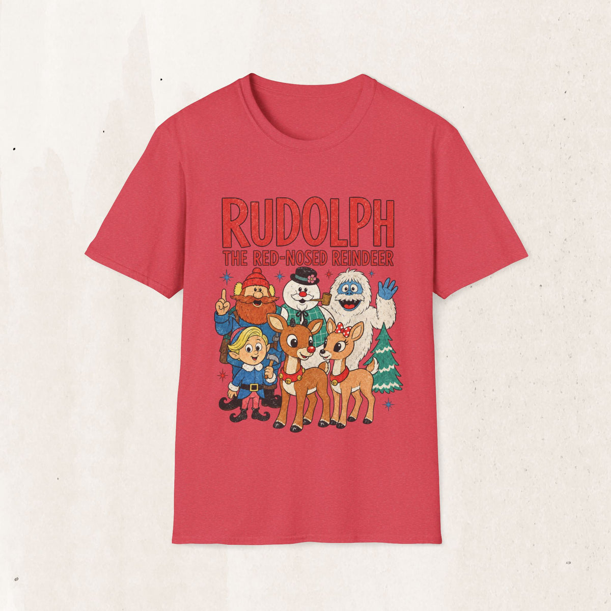 Rudolph The Red-Nosed Reindeer Christmas Tee