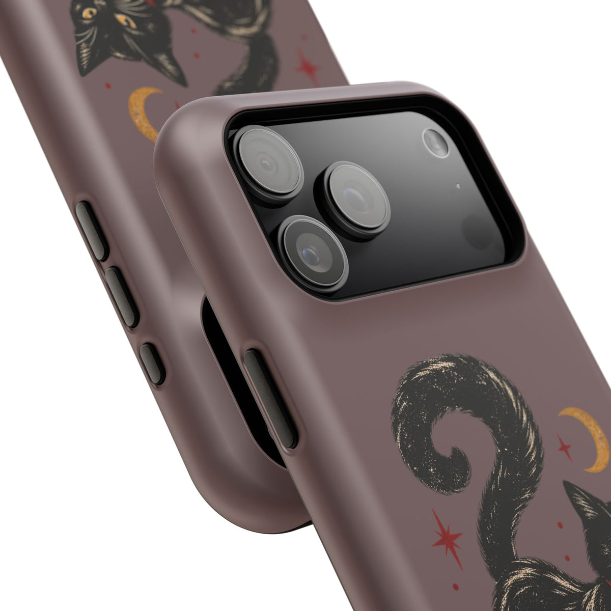 Black Cat in Red Boots MagSafe Phone Case, alternate view