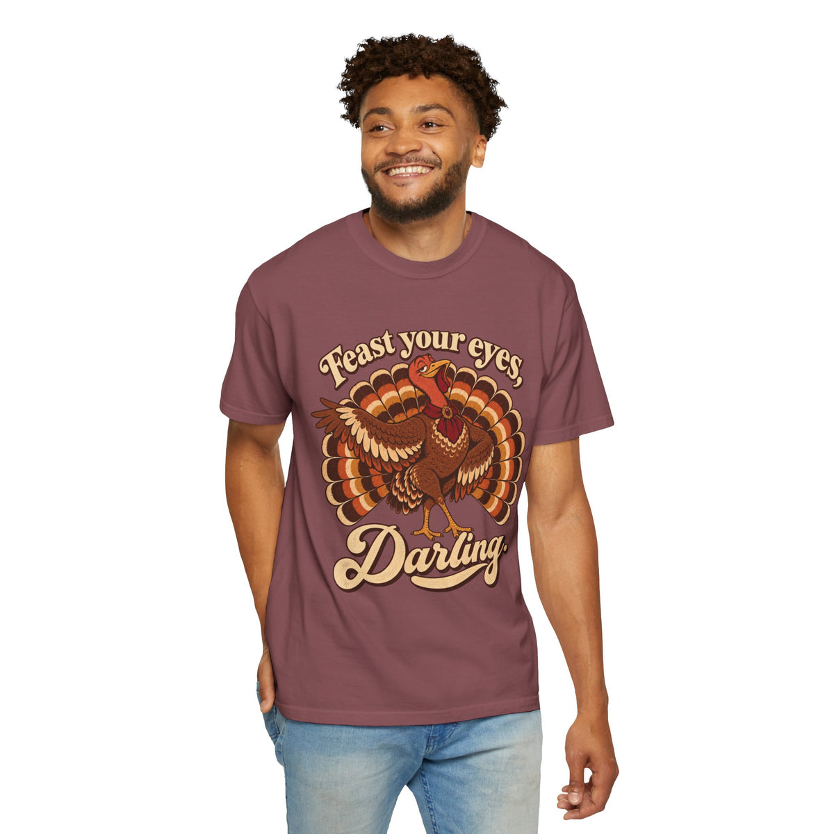 Thanksgiving 'Feast Your Eyes, Darling' Turkey Tee