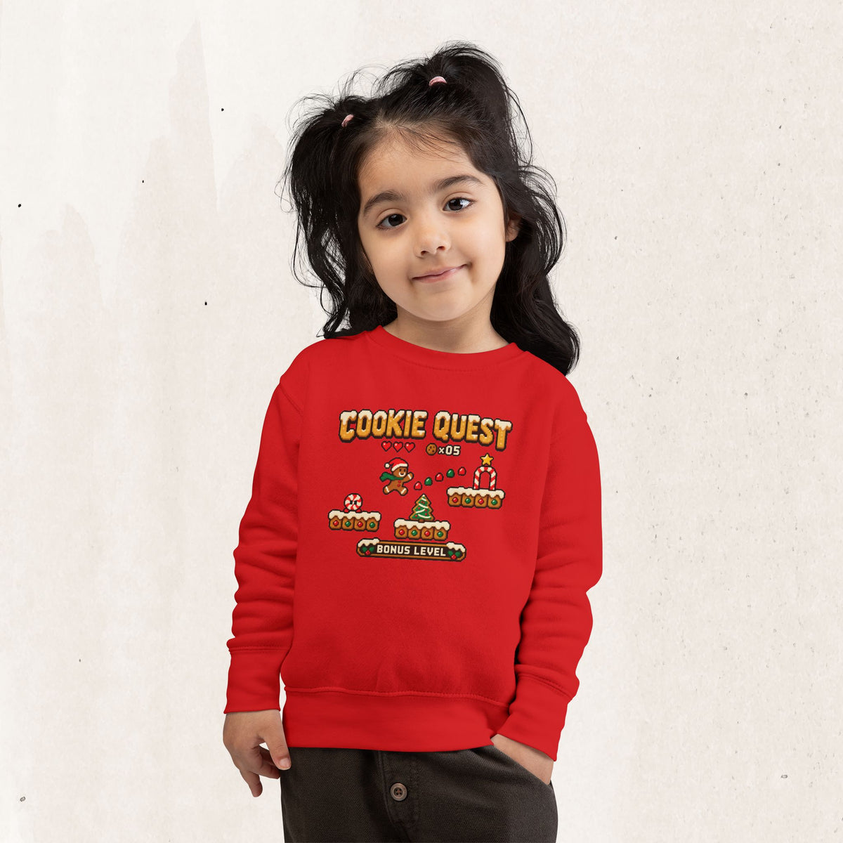 Christmas Cookie Quest Toddler Sweatshirt