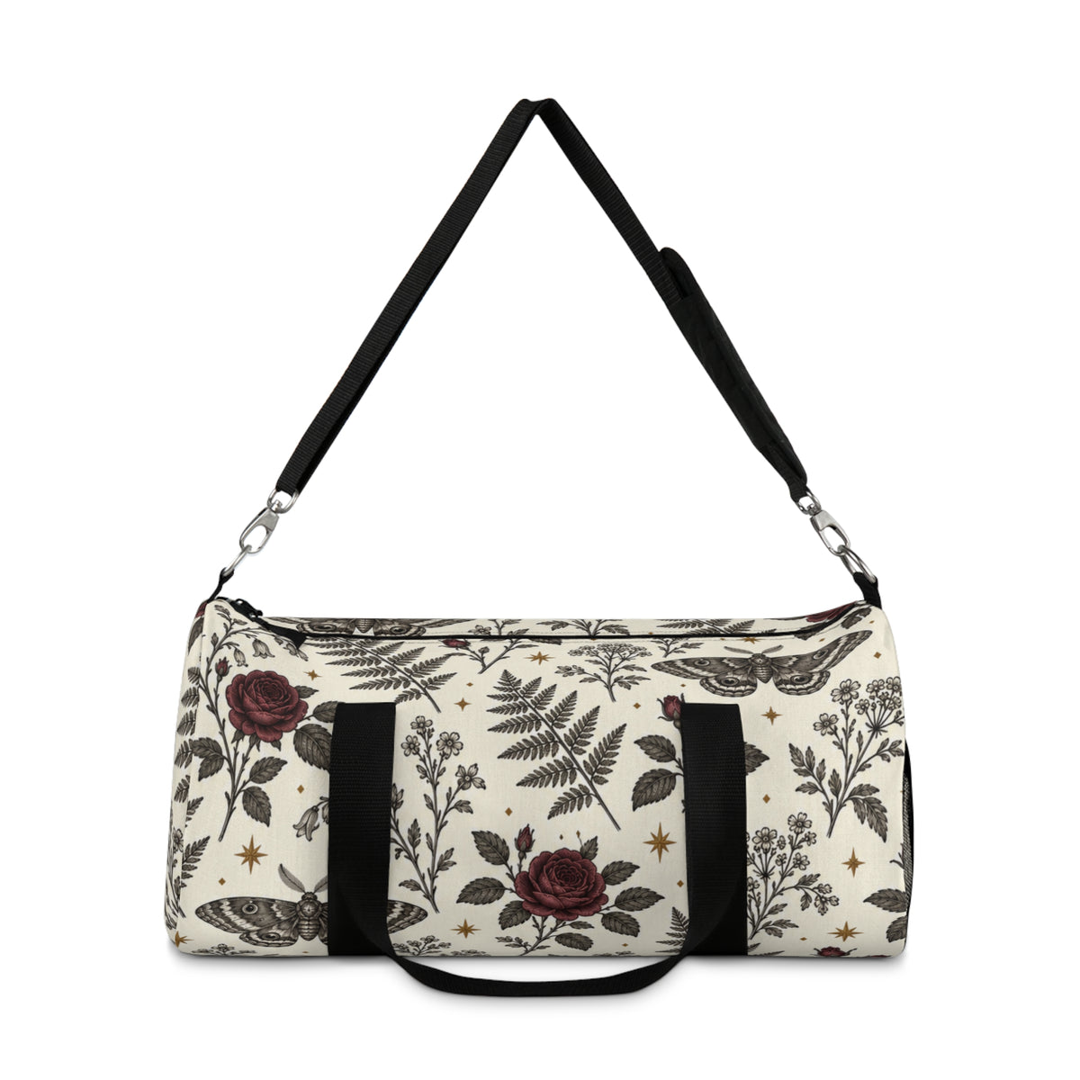 Floral Rose & Fern Duffel Bag